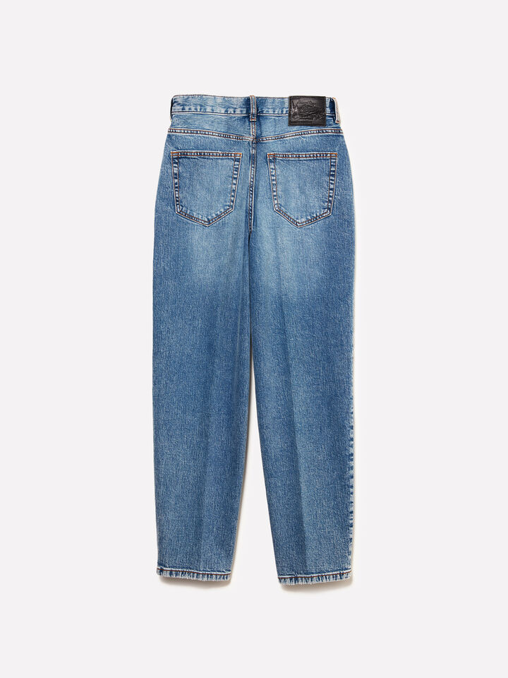 Τζιν Style 69 mom fit μπλε - τζιν mom fit και boyfriend γυναικεία - Μπλε | Sisley image number 6